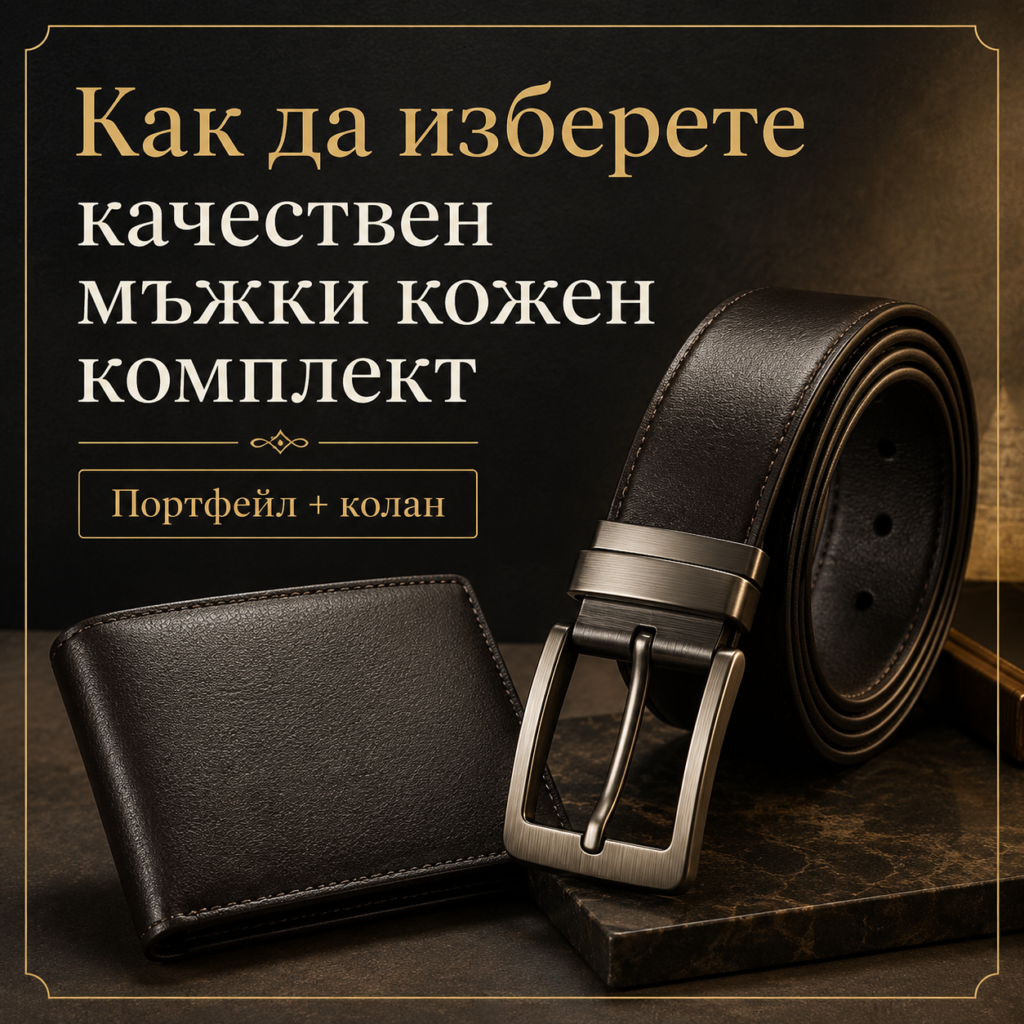 мъжки кожен комплект